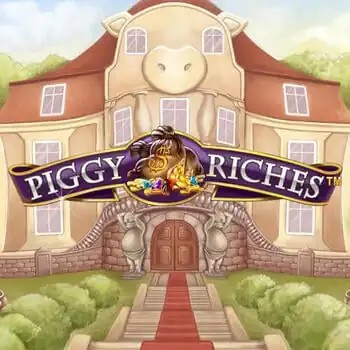 Slots logo of Piggy Riches from NetEnt at Casinobossy