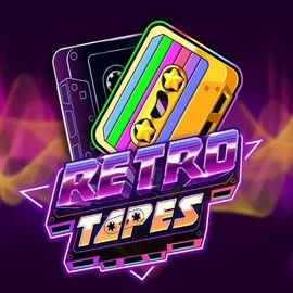 Logo of Retro Tapes from Push Gaming at Casinobossy